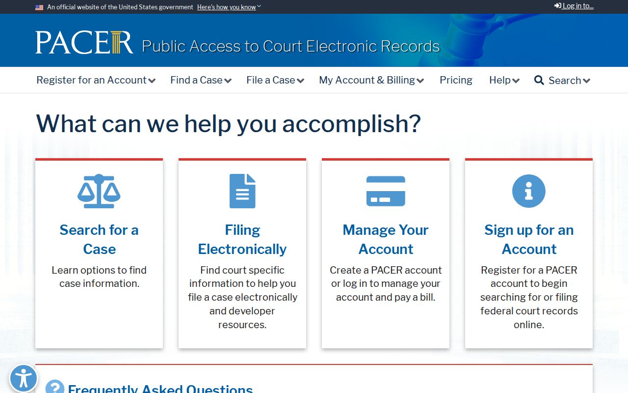 Woodford County federal court case lookup through PACER