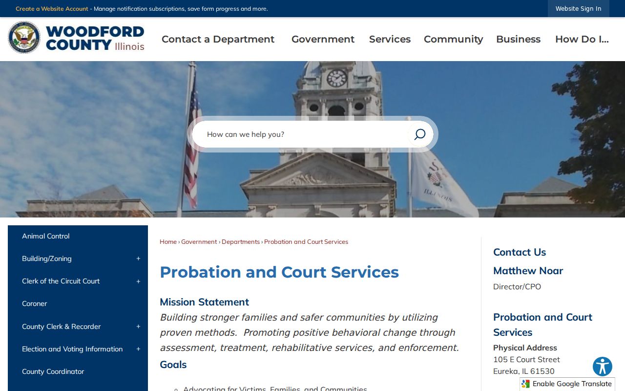 Woodford County Probation and Court Services programs