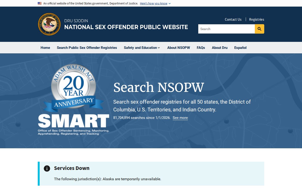 National cross-state sex offender search for Woodford County registry research